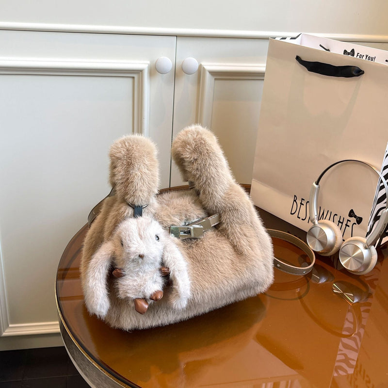 Furry Bag Vest Casual Fashion Handbag Plush Niche