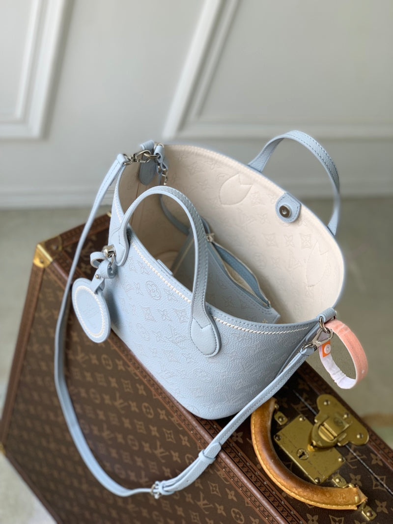 M29375 Blue Perforated Small Tote Bag