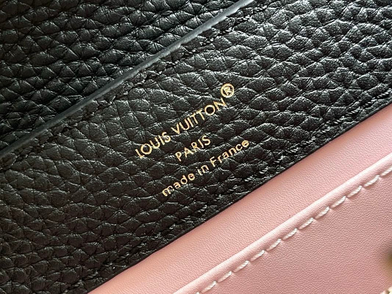 M29438 Capucines Black Mini Leather Top Handle Bag